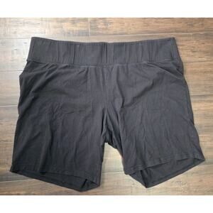 LIVI Active Black Bike Shorts Plus Size 34/36 6X Stretch